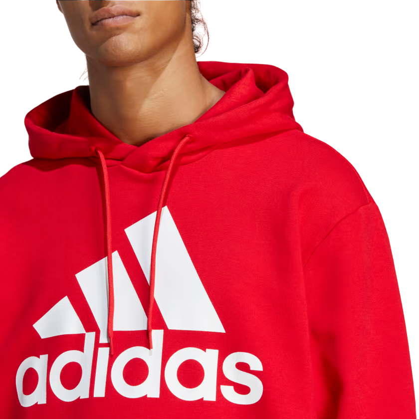 Adidas Essentials Big Logo men&#39;s hoodie IC9365 red