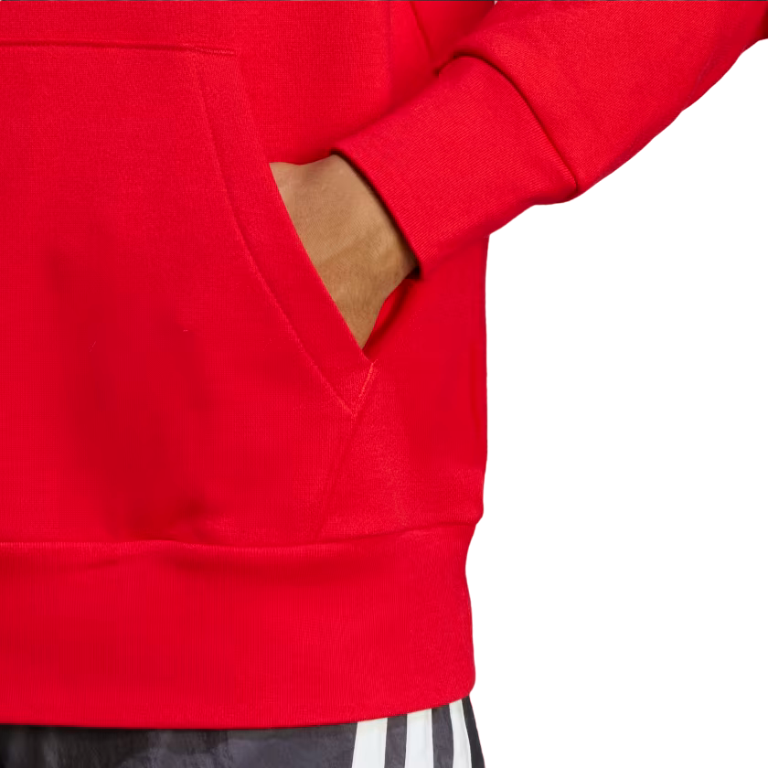 Adidas Essentials Big Logo men&#39;s hoodie IC9365 red