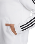 Adidas men's hoodie with 3 stripes IJ6476 white-black