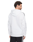 Adidas men's hoodie with 3 stripes IJ6476 white-black