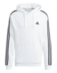 Adidas men's hoodie with 3 stripes IJ6476 white-black