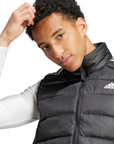 Adidas padded men's 3-stripe vest jacket HZ5728 black