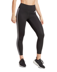 Adidas pantalone Leggings 7/8 da donna Train Essentials 3 strisce HT5438 nero-bianco