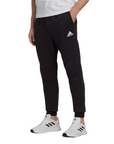 Adidas sports trousers with cuff in fleece cotton for men HL2236 black