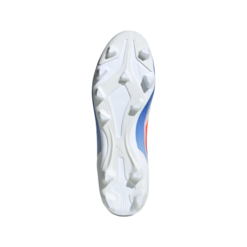 Adidas scarpa da calcio da adulto F50 Club Flexible Ground FxG IE0611 bianco-rosso-blu