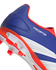 Adidas scarpa da calcio da ragazzo Predator Club FxG IF6424 blu-bianco