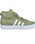 Adidas sneakers alta in canvas unisex Nizza Classic D65592 verde