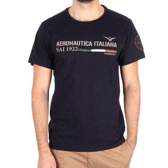 Aeronautica Italiana maglietta manica corta da uomo 010394 blu