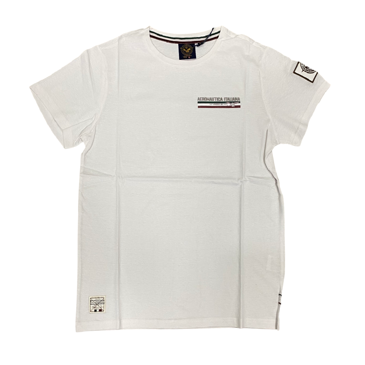 Aeronautica Italiana maglietta manica corta da uomo 010395 bianco