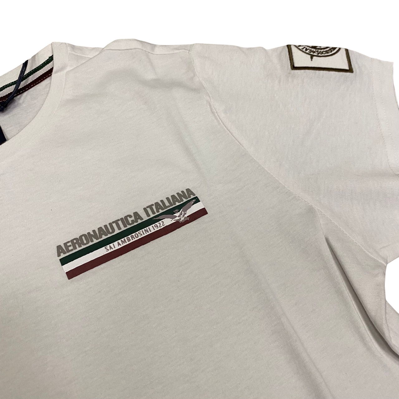 Aeronautica Italiana maglietta manica corta da uomo 010395 bianco
