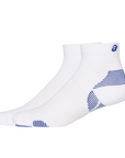 Asics shock-absorbing running sock 3013A800-100 white-blue. Pack of 2 pairs