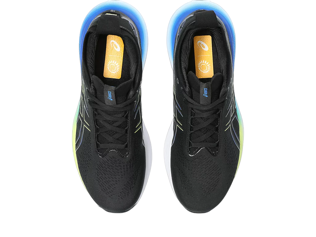 Asics men&#39;s running shoe Gel Nimbus 25 1011B547-004 black yellow