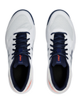 Asics scarpa da tennis da uomo per campi in terra battuta Gel Dedicate 8 Clay 1041A448-102 bianco-blu
