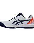 Asics men's tennis shoe for clay courts Gel Dedicate 8 Clay 1041A448-102 white-blue