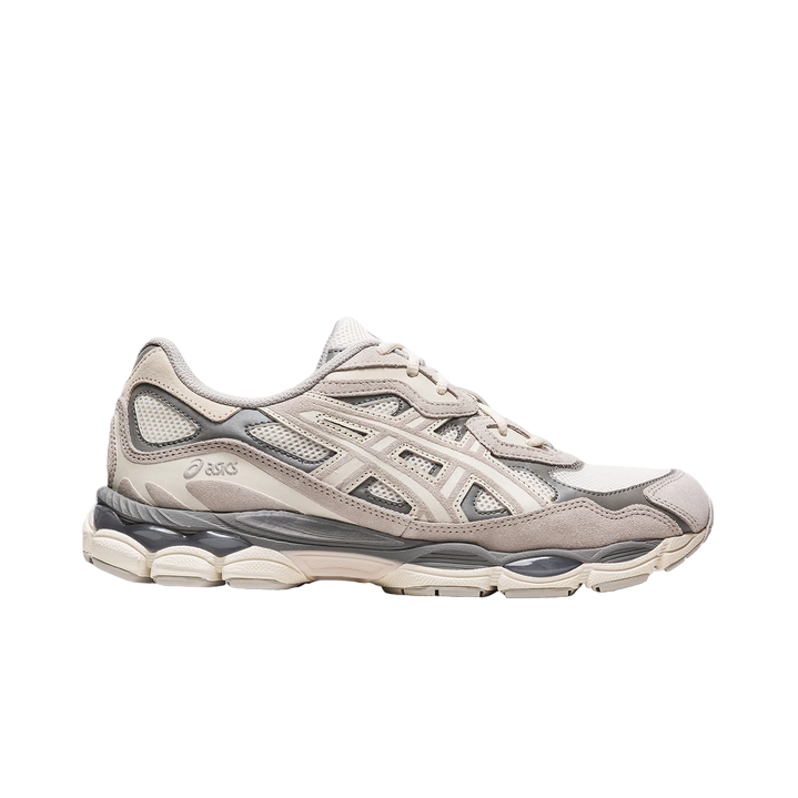 Asics scarpa sneakers da uomo Gel-NYC 1201A789-103 crema-grigio