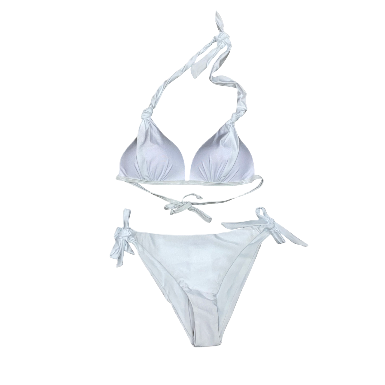Costume da bagno bianco due pezzi Astrolabio da donna modello M78R 010, bikini elegante ideale per spiaggia e piscina - frontale