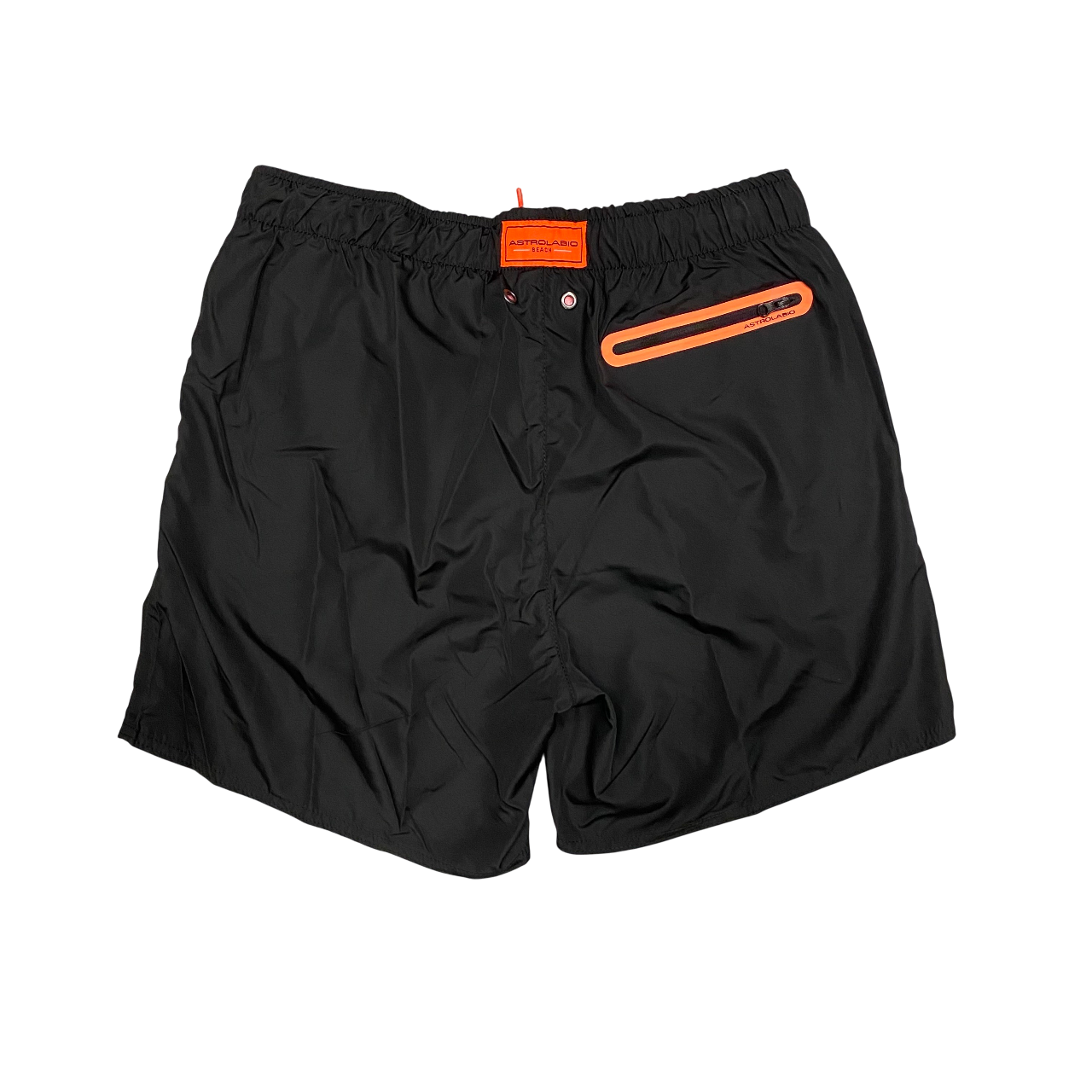 Costume nero a pantaloncino Astrolabio da uomo modello M87C P7Y con taschino posteriore con cerniera, ideale per spiaggia e piscina - posteriore
