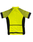 Astrolabio maglietta da ciclista da uomo con mezza cerniera e tasche posteriori K37X Q4R giallo