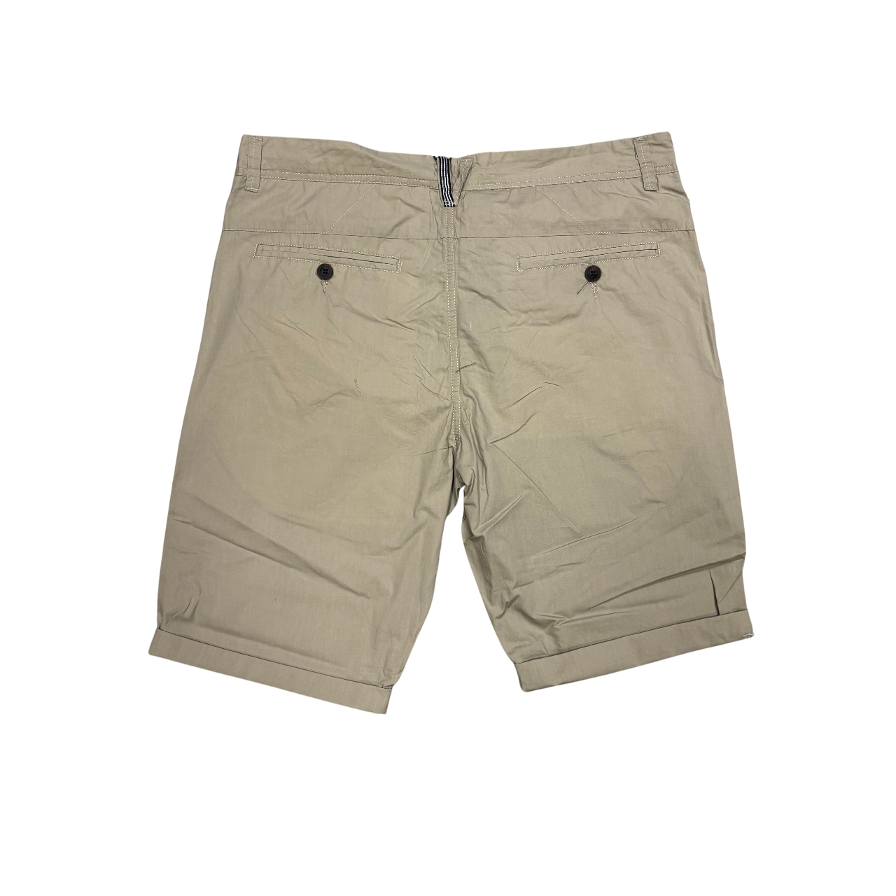Bermuda beige Astrolabio da uomo modello CU9N 031 in fresco cotone, pantalone corto estivo di alta qualità - posteriore