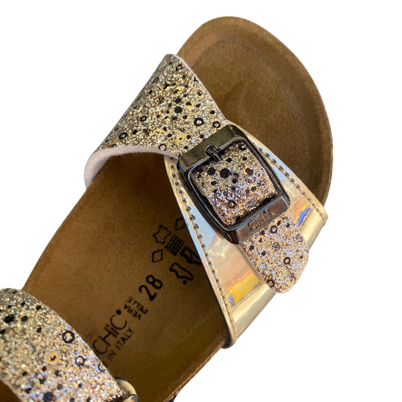 Biochic sandalo 44101R platino - dettaglio punta