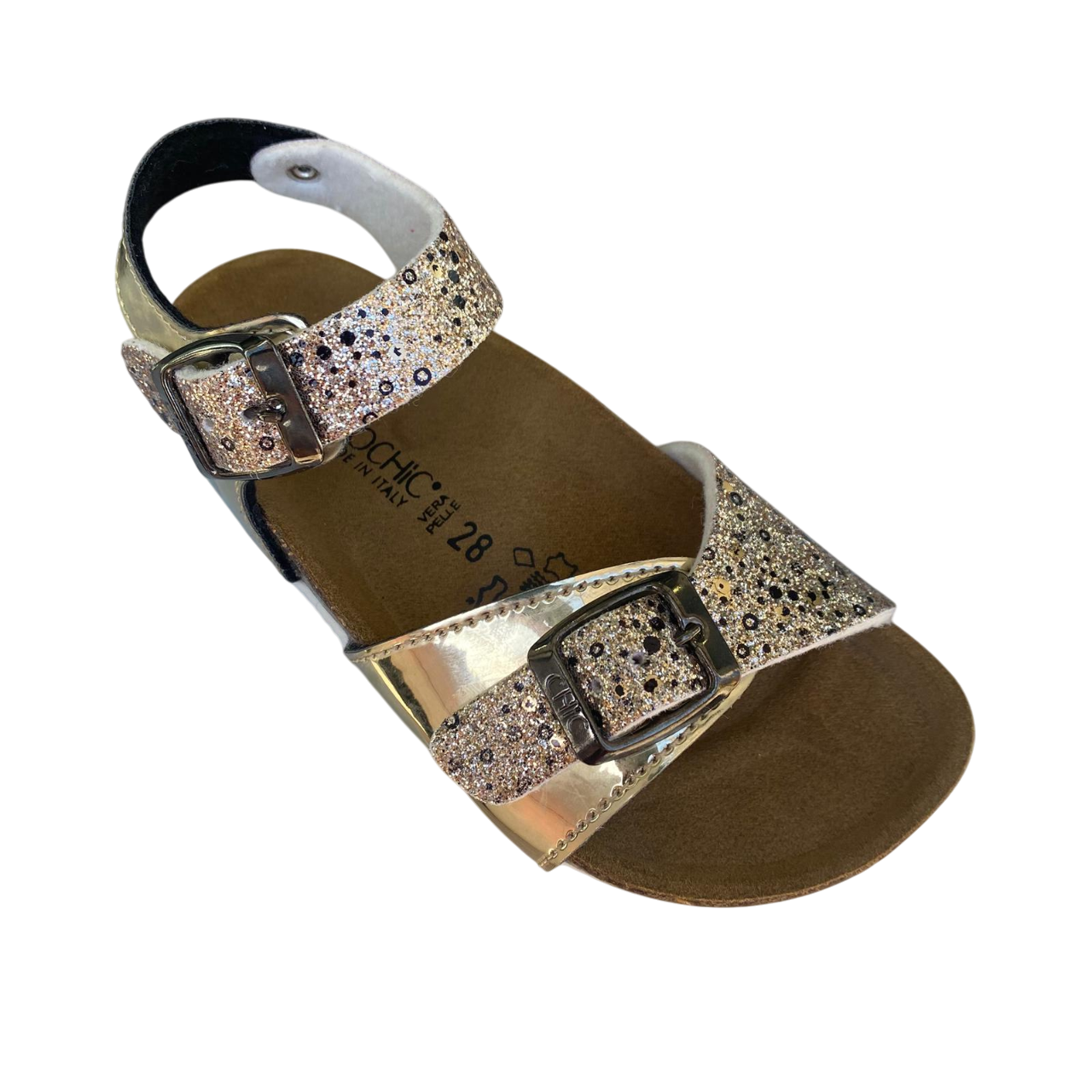 Biochic sandalo 44101R platino - vista dall'alto