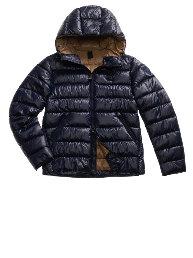 Blauer Giubbetto Uomo in Nylon Eco Adams - Blu - 25WBLUC02079-A05958 