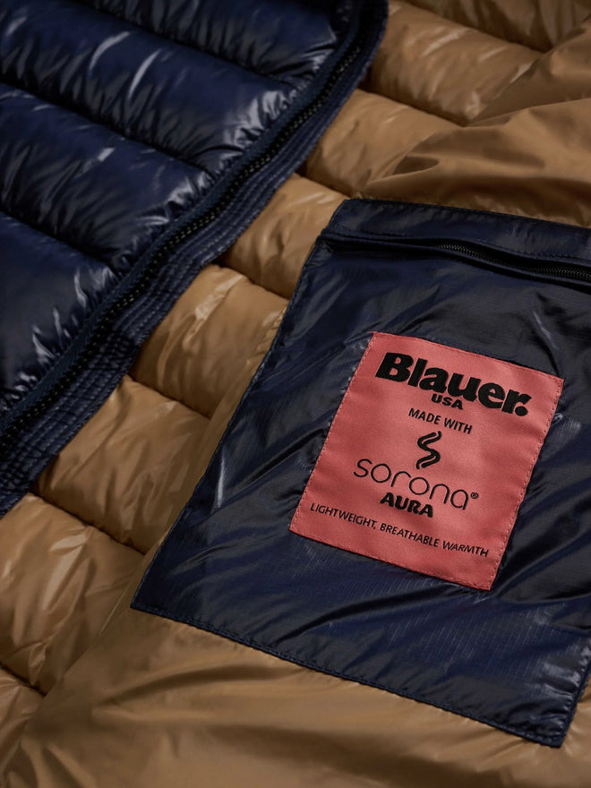 Blauer Giubbetto Uomo in Nylon Eco Adams - Blu - 25WBLUC02079-A05958 - interno