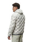 Blauer piumino con cappuccio da uomo nastrato ad angoli Pier 24WBLUC03125-006952 129 bianco