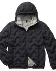 Blauer piumino con cappuccio da uomo nastrato ad angoli Pier 24WBLUC03125-006952 999 nero