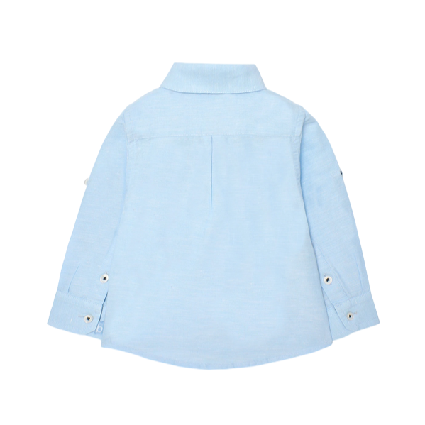 Boboli Camicia di lino da neonato 718433 2294 blu