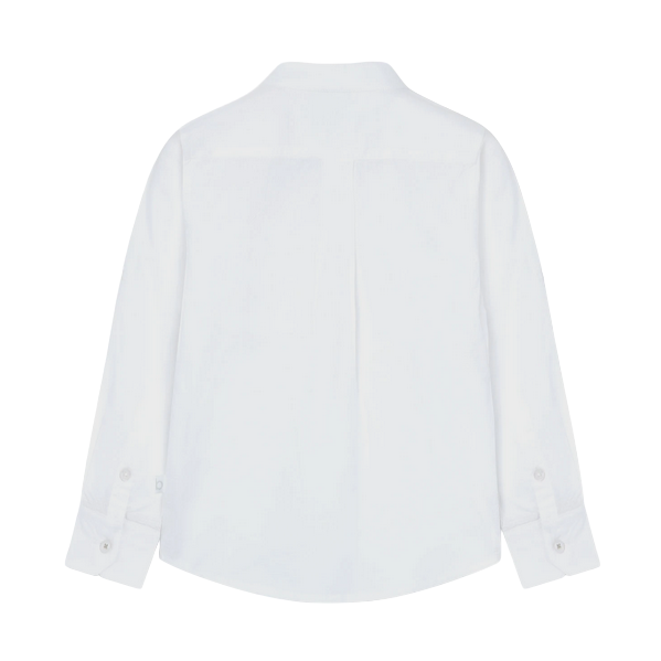 Boboli Patterned fabric shirt for children 738536 1100 white