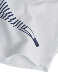 Boboli Short sleeve t-shirt in combined jersey for girls 438061 1100 white