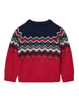 Boboli Jacquard knitting sweater for boys 717241 3761 red-blue