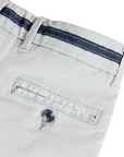 Boboli Casual trousers in stretch satin for children 738020 7351 light grey