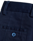 Boboli Stretch satin trousers for boys 737243 2440 dark blue