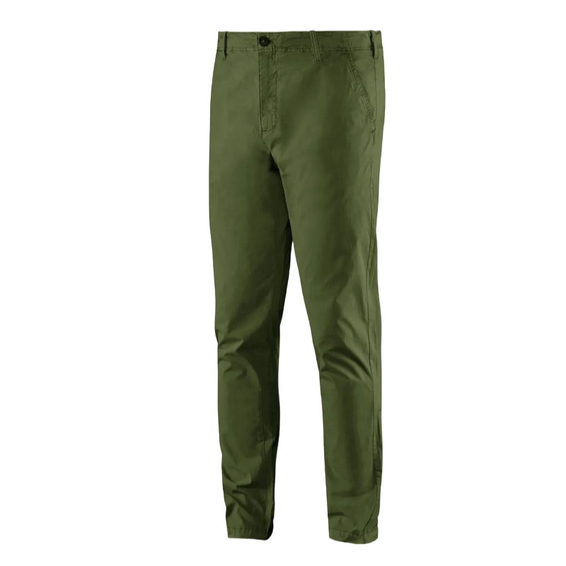 Bomboogie Men&#39;s Chino Trousers in Stretch Cotton Poplin PMCARTCG1 359 olive