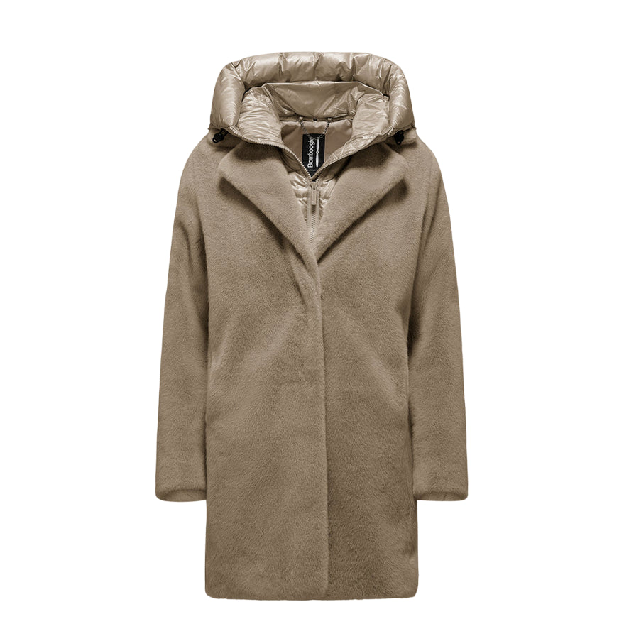 Bomboogie Cappotto Lungo Donna Odessa Sabbia CW6570TFSB5 180 | Eleganza Calda Invernale
