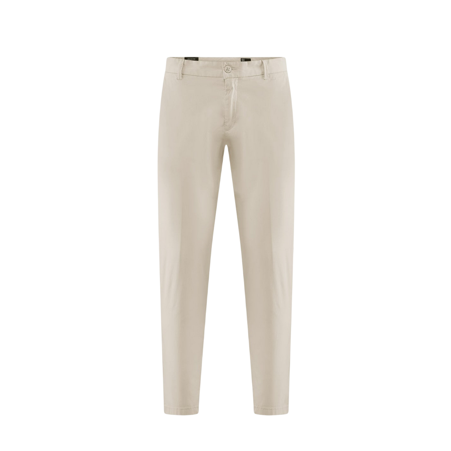Bomboogie pantalone casual da uomo chino slim in popeline di cotone PMSPYTCG5 138 burro