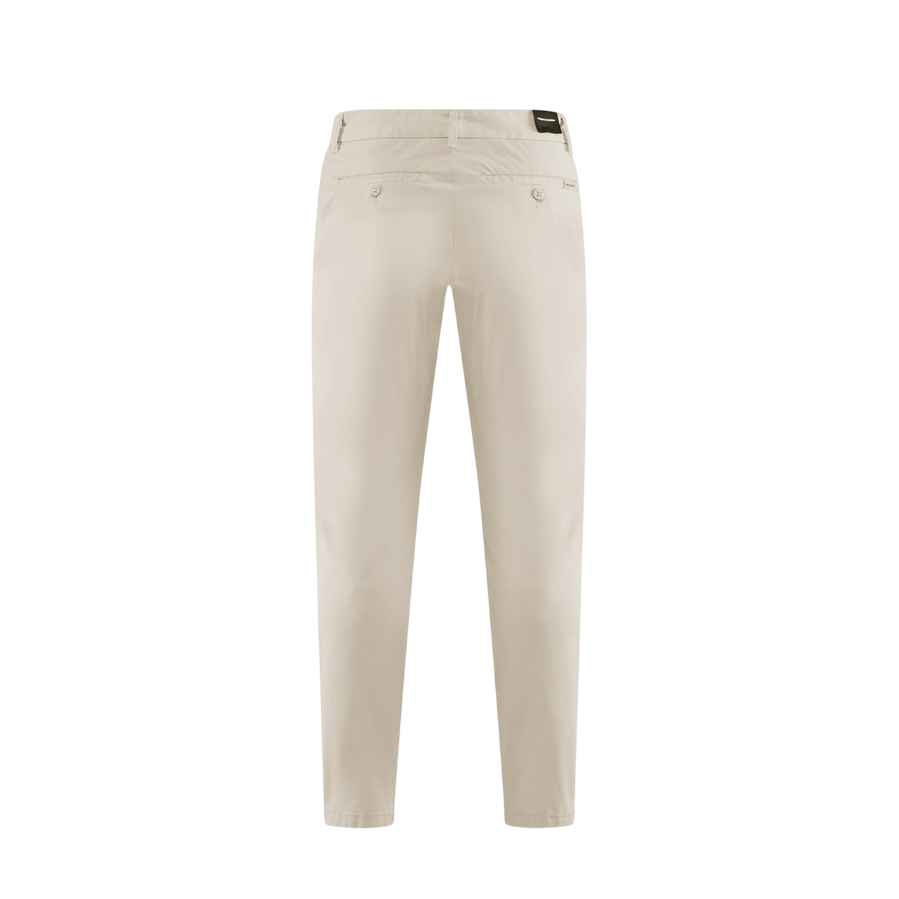 Bomboogie pantalone casual da uomo chino slim in popeline di cotone PMSPYTCG5 138 burro2