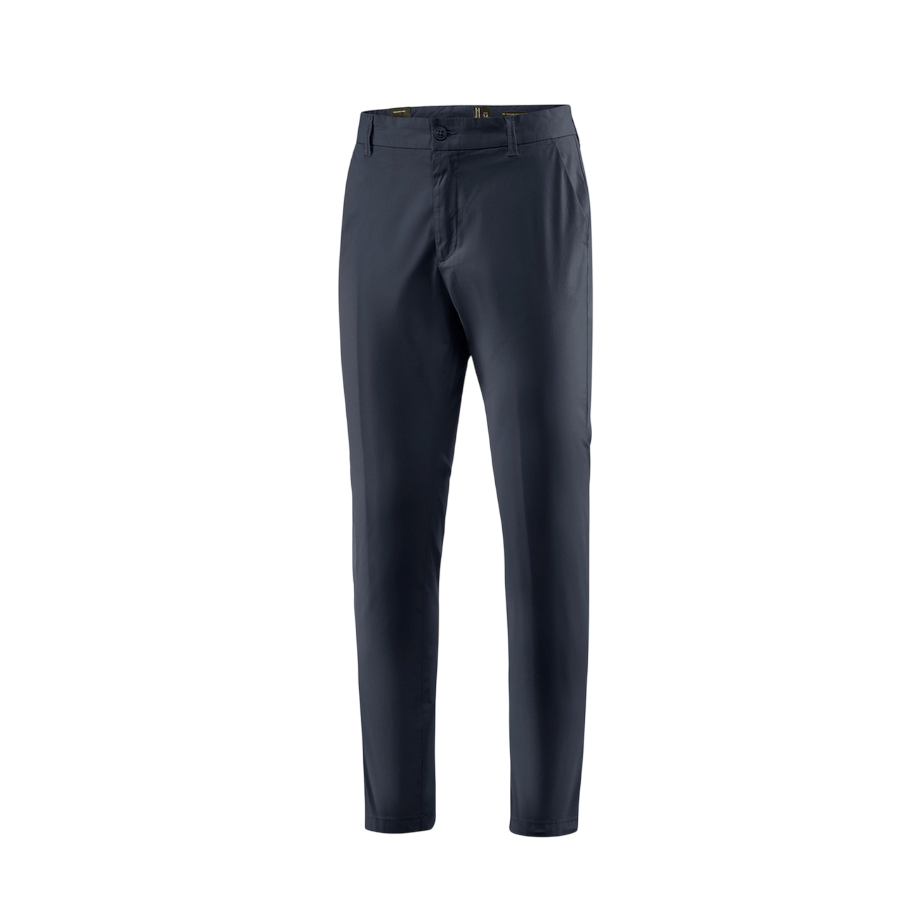 Bomboogie pantalone casual da uomo chino slim in popeline di cotone PMSPYTCG5 297 blu scuro1