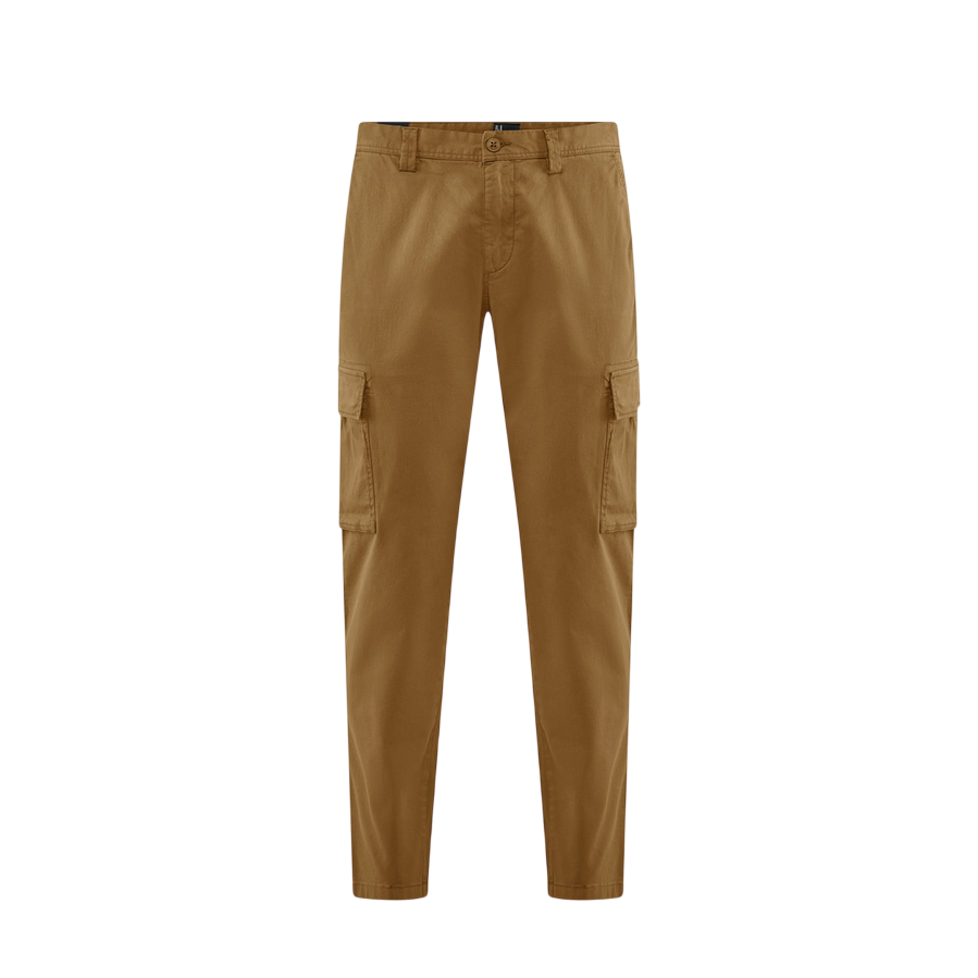 Bomboogie pantalone da uomo chino slim in gabardina con tasche cargo PMDYLTGST5 350 sabbia