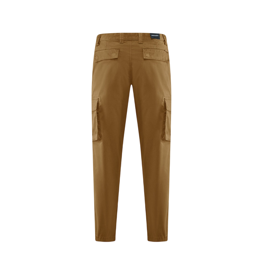 Bomboogie pantalone da uomo chino slim in gabardina con tasche cargo PMDYLTGST5 350 sabbia2