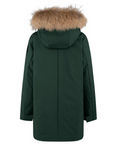 Bomboogie children's parka jacket with hood and fur CK094VTAC3 307 forest green