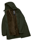 Bomboogie parka da uomo in cotone lavato con interno staccabile CM8737TCSD4 322 verde oliva