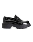 Cafènoir women's moccasin shoe with rhinestone insert c1 EC9460 N001 black