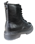 CafèNoir women's combat boots with laces c1FA9311 N001 black