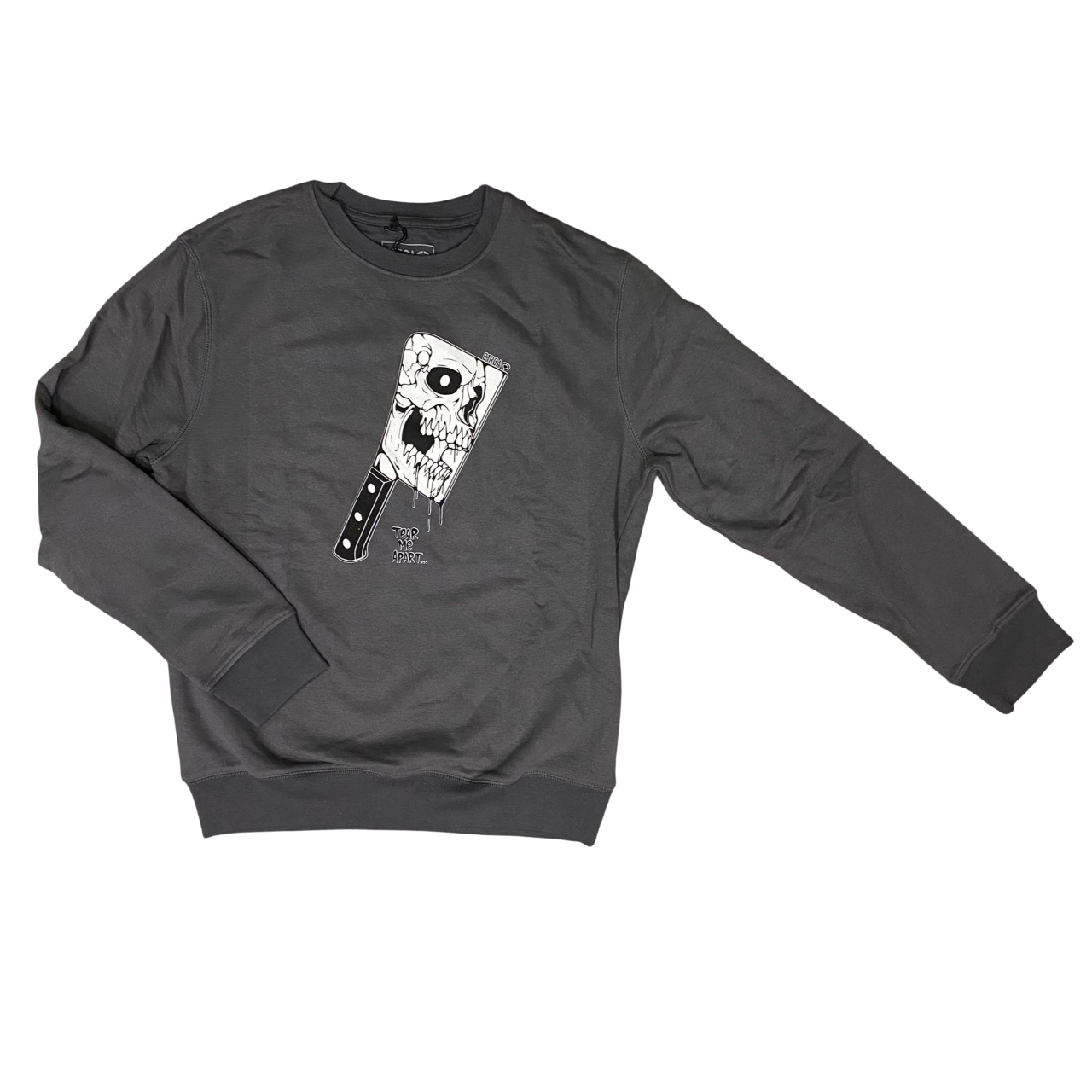 C1RCA felpa girocollo da uomo Tear Me Apart Crew MCN053 grigio