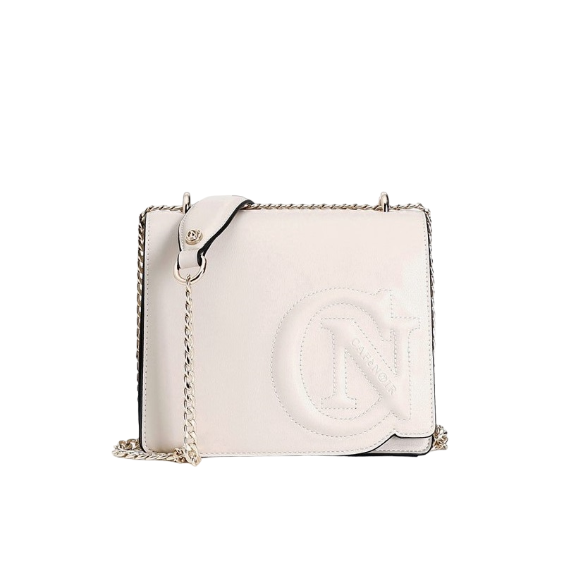 Cafènoir women&#39;s mini bag with golden shoulder strap and CN in relief c3 YC0501 W015 cream