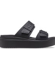 Crocs women's sandal with wedge Brooklyn Buckle Low Wedge W 207431-001 black 