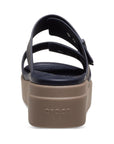 Crocs women's sandal with wedge Brooklyn Buckle Low Wedge W 207431-4LH deep navy 